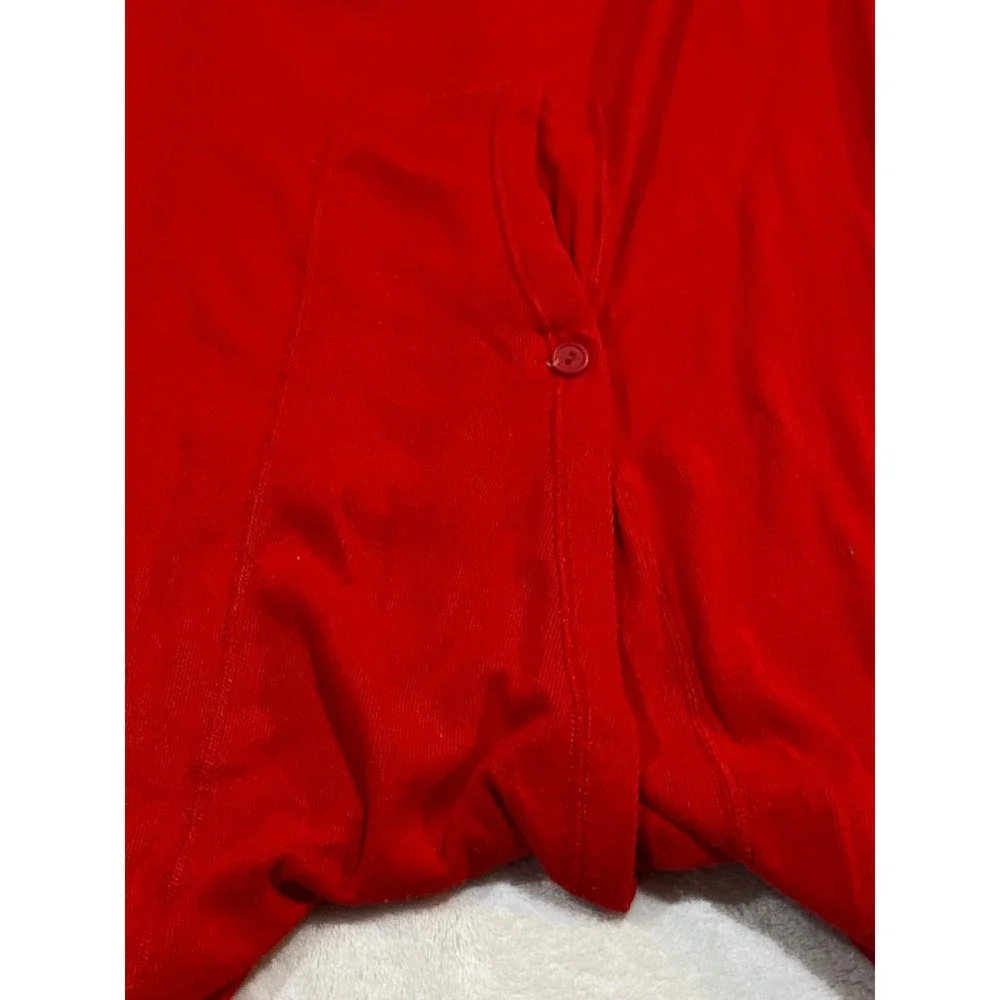 Vintage Mens Red Union Suit Long John One Piece Thermal Pajamas Ribbed Knit